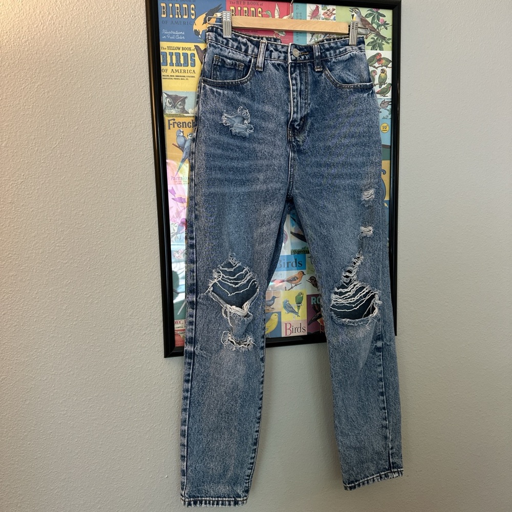 SHEIN distressed pants